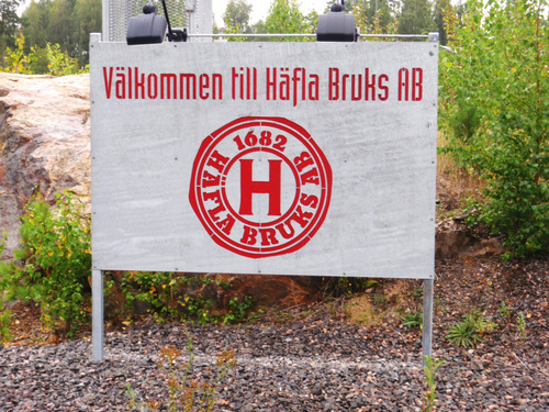 H&auml;fla Iron Works, established in 1682.